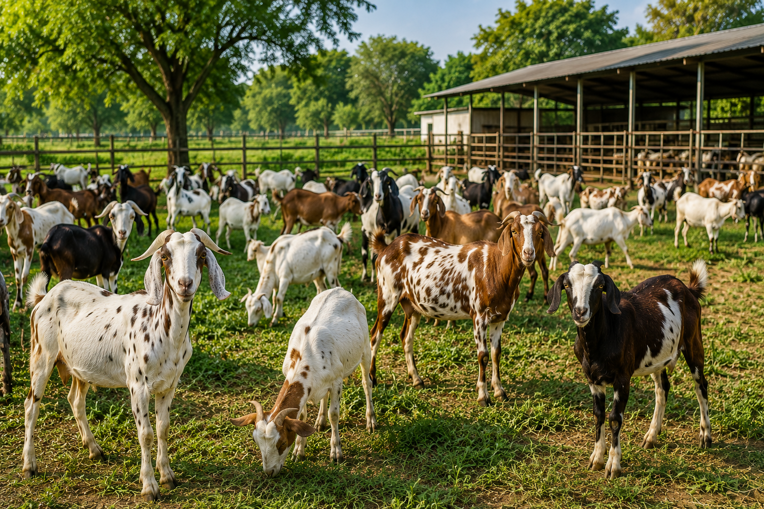 Farm goats